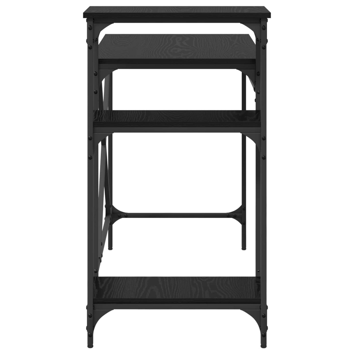 Skrivebord Svart Eik 105 x 50 x 90 cm Konstruert tre