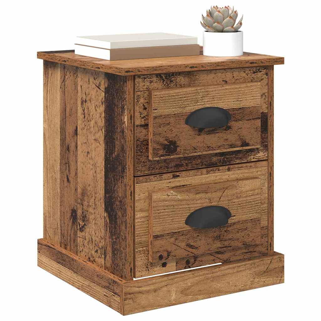Nattbordskap Gammelt tre 39 x 39 x 47.5 cm Konstruert tre