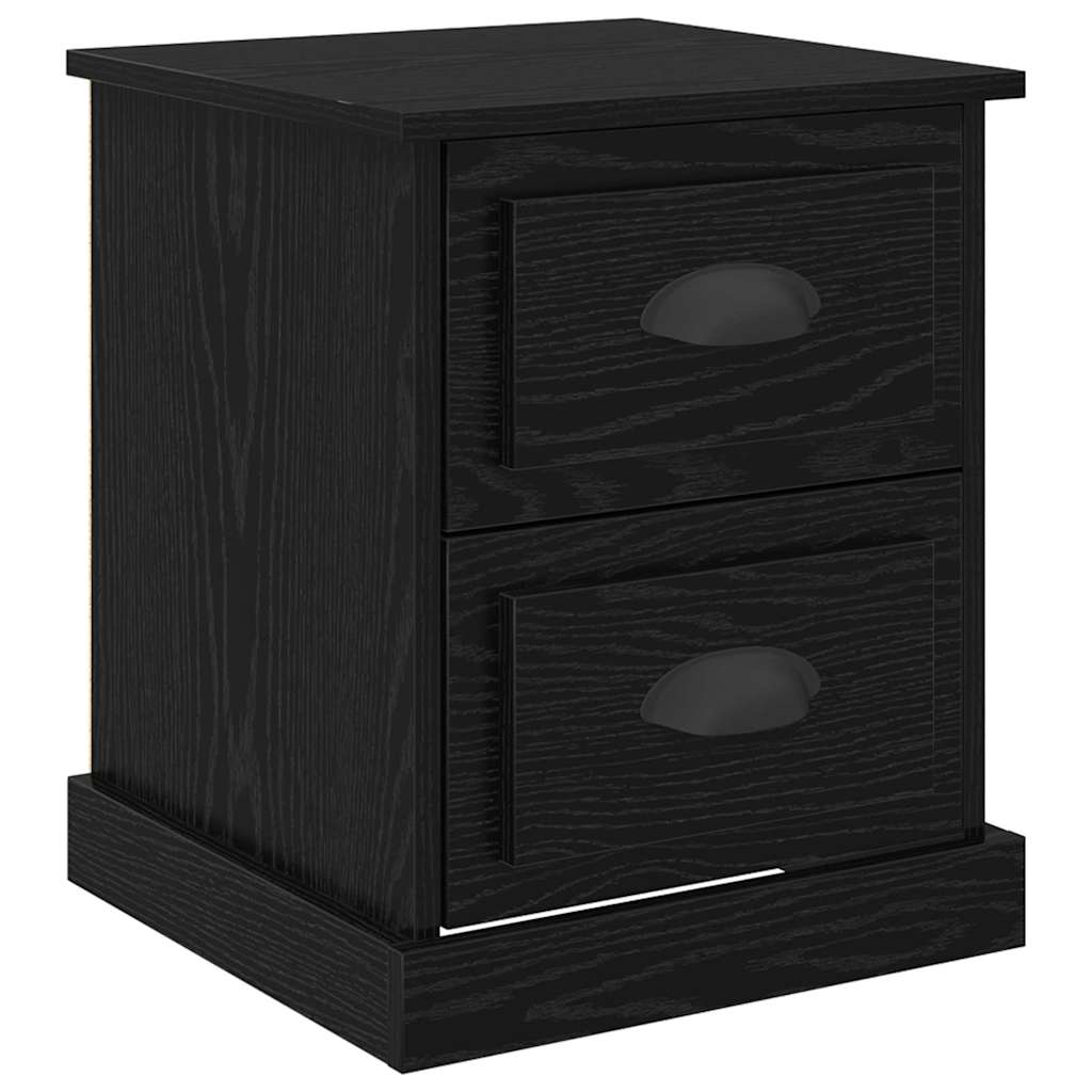 Nattbordskap Svart Eik 39 x 39 x 47.5 cm Konstruert tre