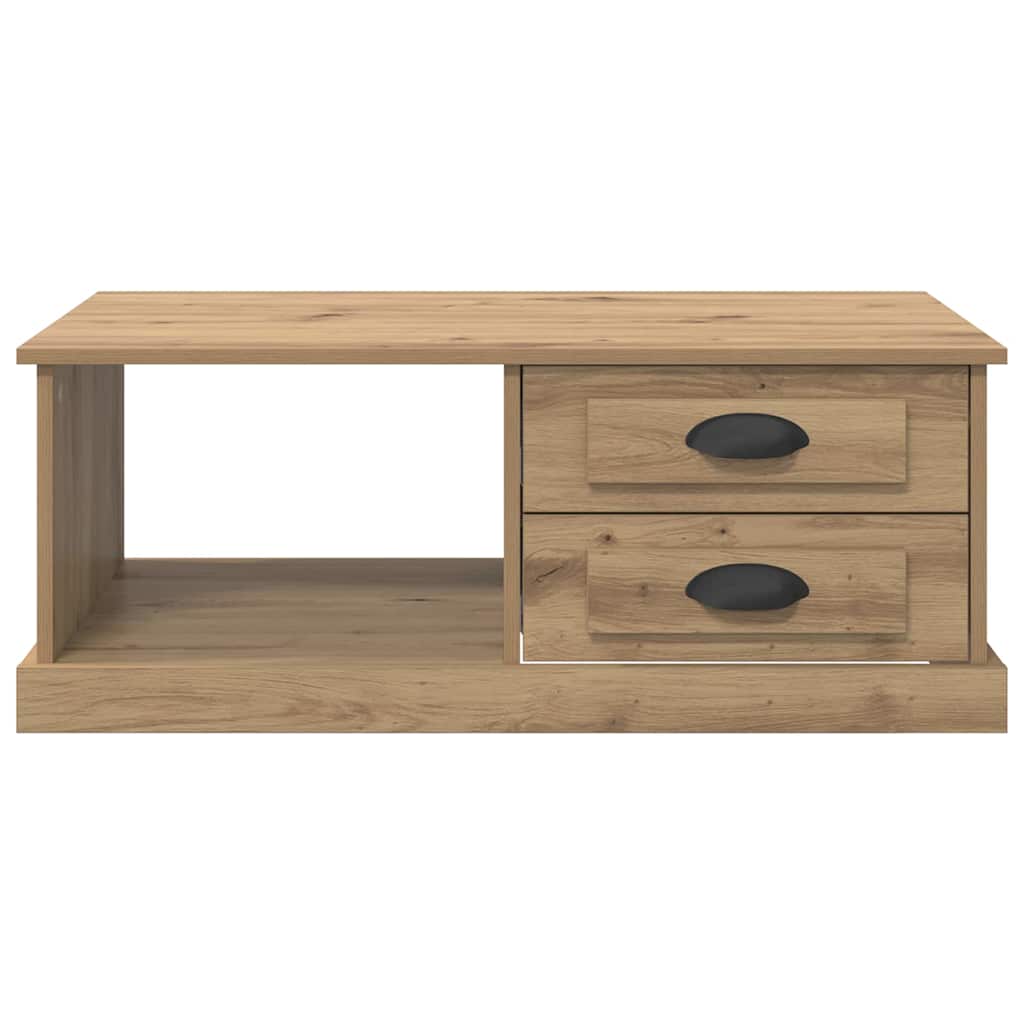 Kaffebord med skuff Artisan Eik 90 x 50 x 35 cm Konstruert tre