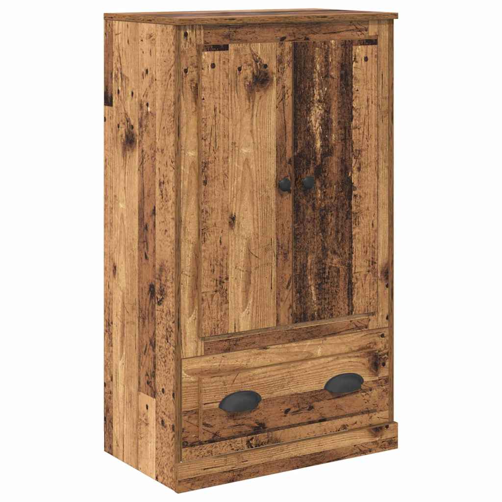 Høyskap med skuff Gamle tre 60 x 35,5 x 103,5 cm Konstruert tre