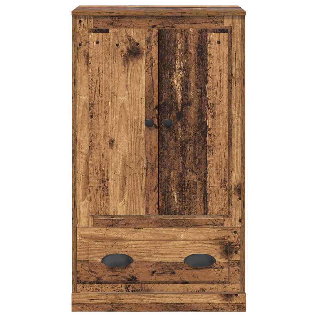 Høyskap med skuff Gamle tre 60 x 35,5 x 103,5 cm Konstruert tre