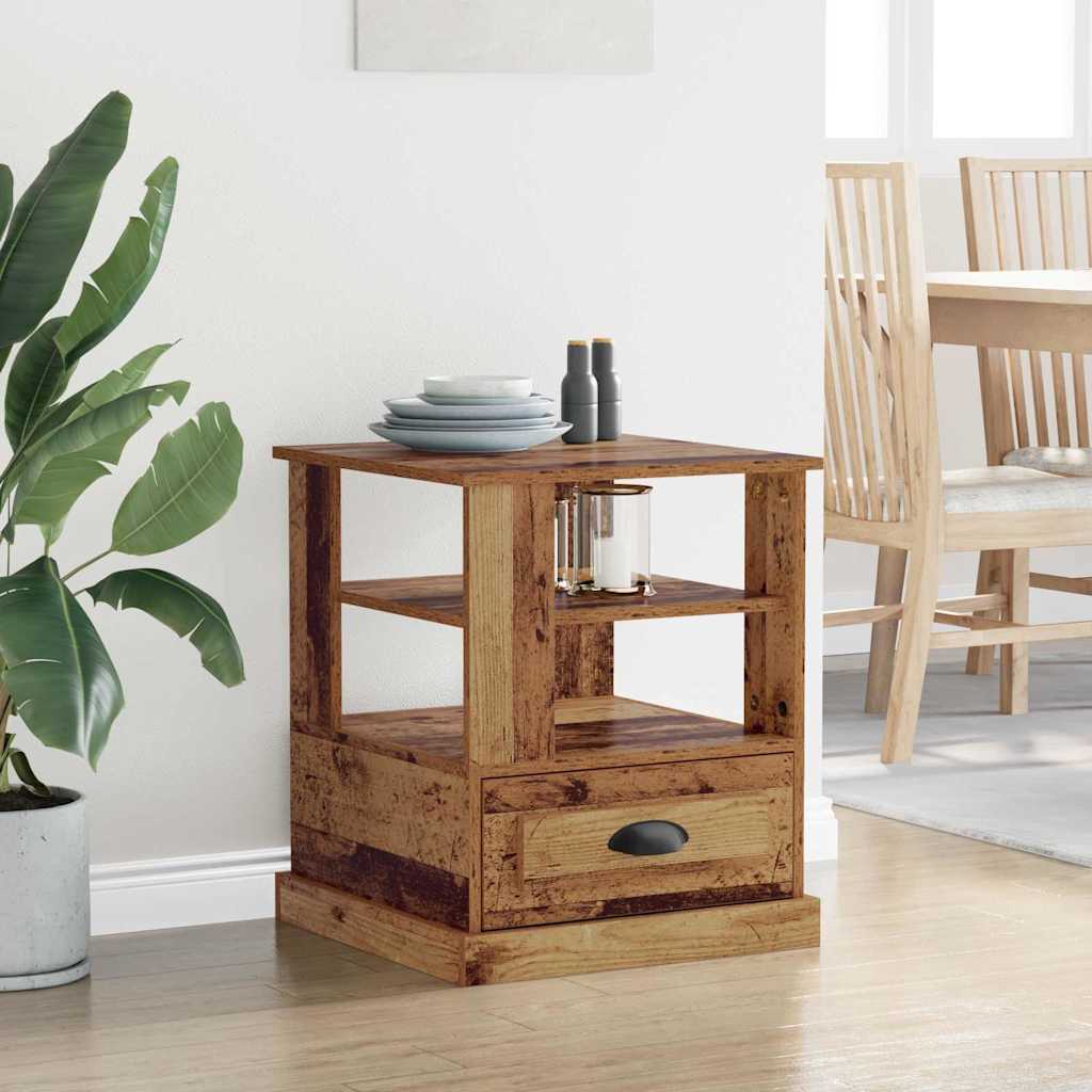 Nattbordskap Gammelt tre 50 x 50 x 60 cm Konstruert tre