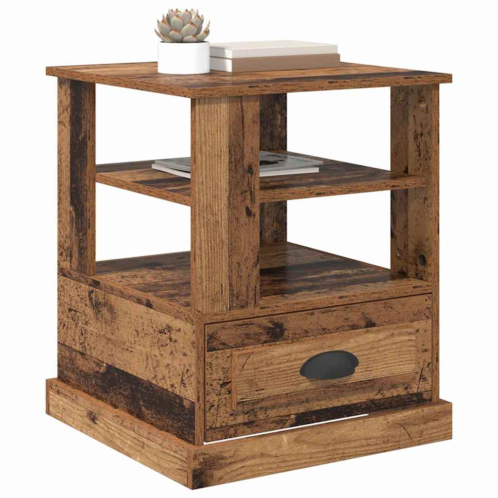 Nattbordskap Gammelt tre 50 x 50 x 60 cm Konstruert tre