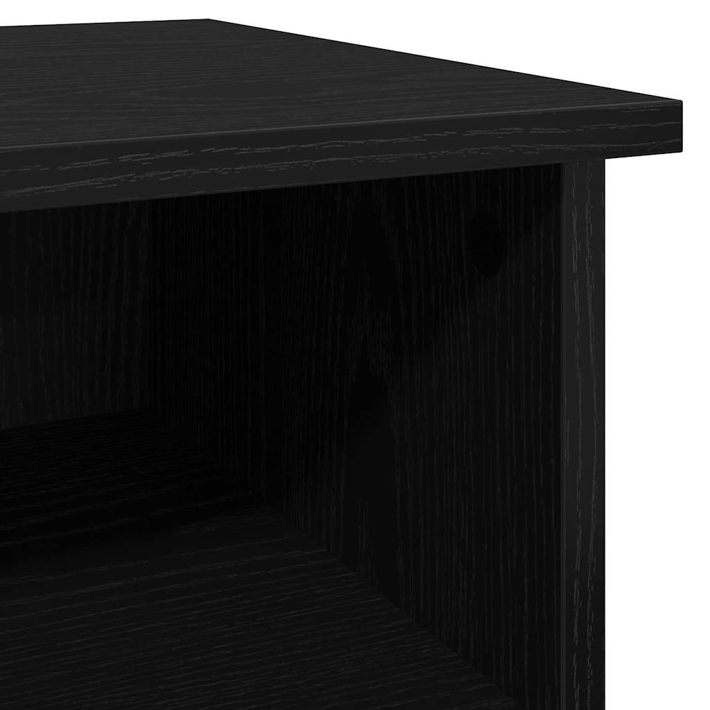 Serviesskap Svart Eik 100 x 35,5 x 60 cm Konstruert tre