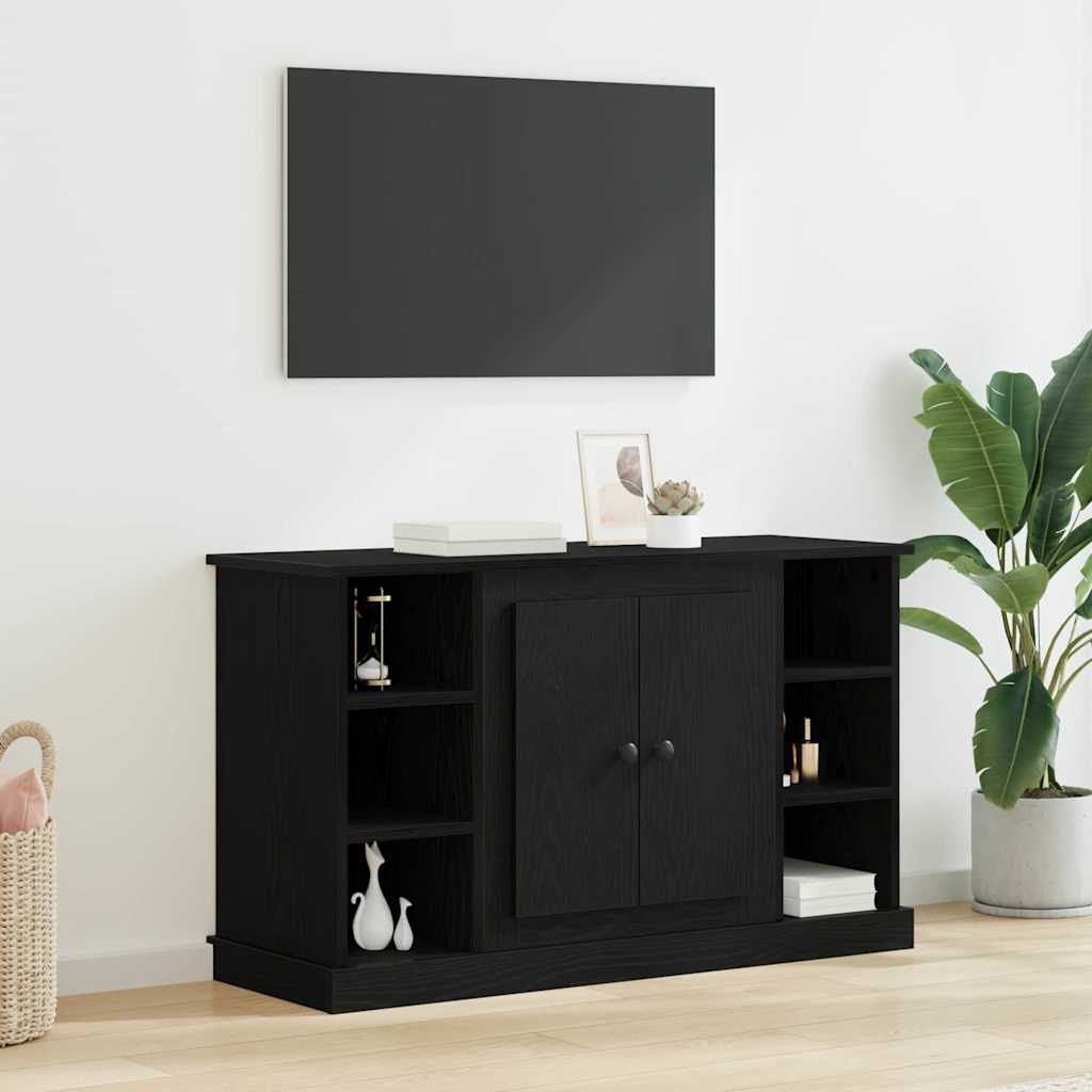 Serviesskap Svart Eik 100 x 35,5 x 60 cm Konstruert tre