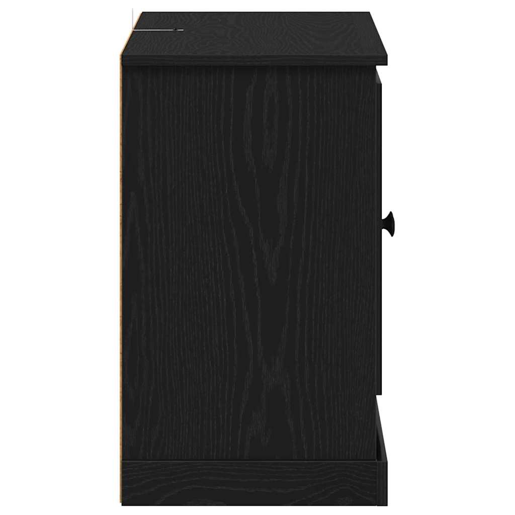 Serviesskap Svart Eik 100 x 35,5 x 60 cm Konstruert tre