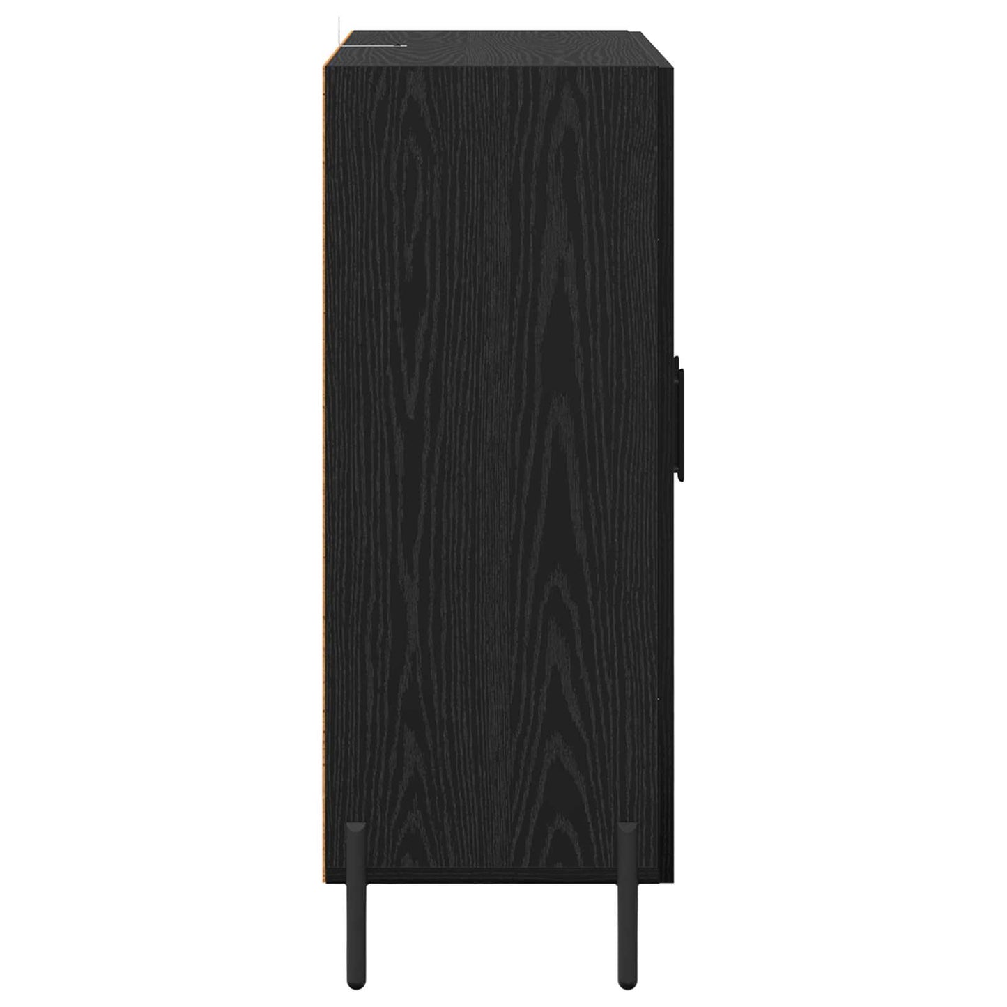 Serviesskap Svart Eik 69,5 x 34 x 90 cm Konstruert tre