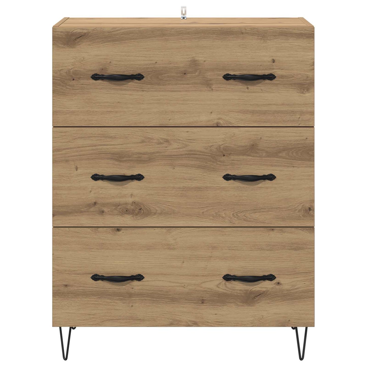 Serviesskap Artisan Eik 69,5 x 34 x 90 cm Ingeniørtre og jern