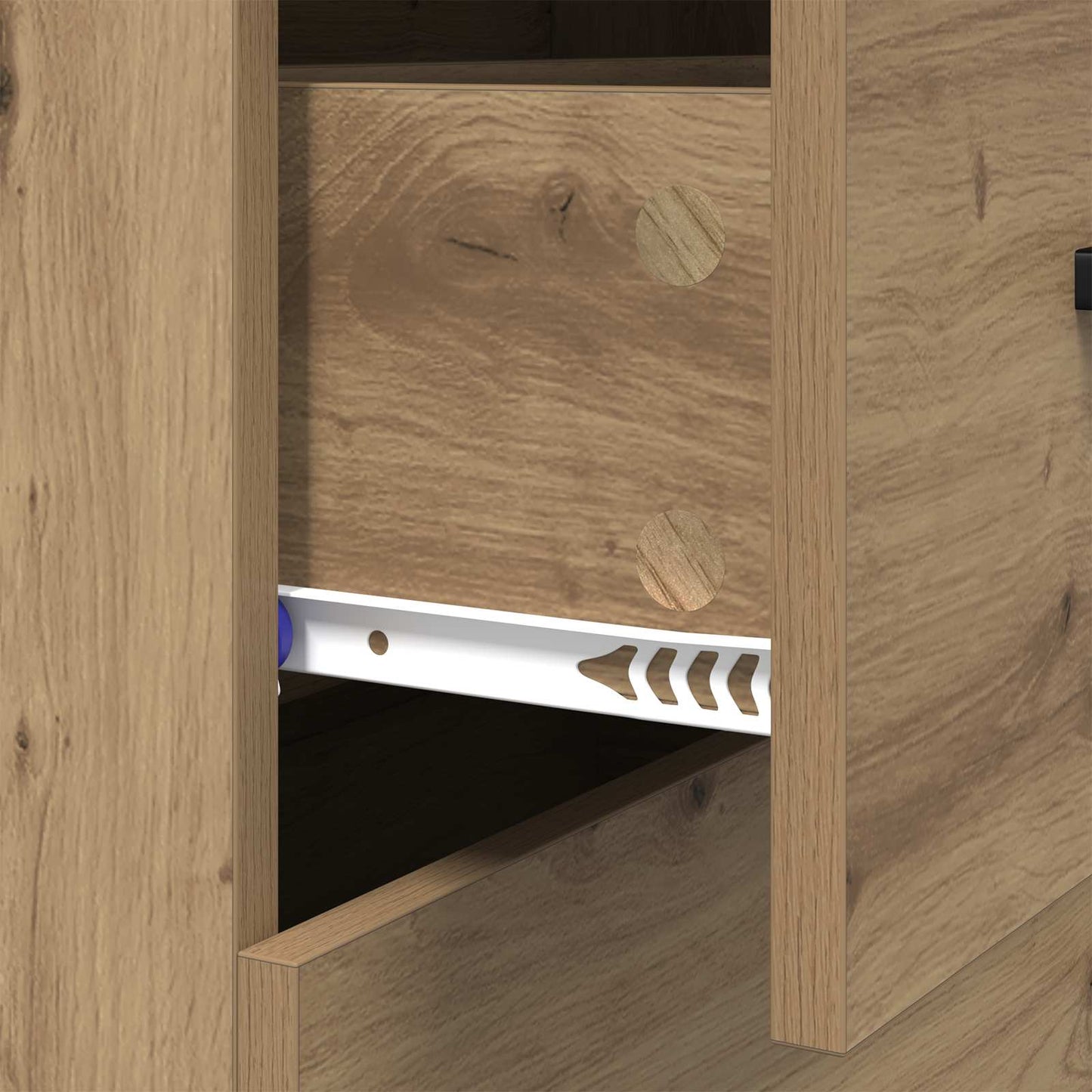 Serviesskap Artisan Eik 69,5 x 34 x 90 cm Ingeniørtre og jern