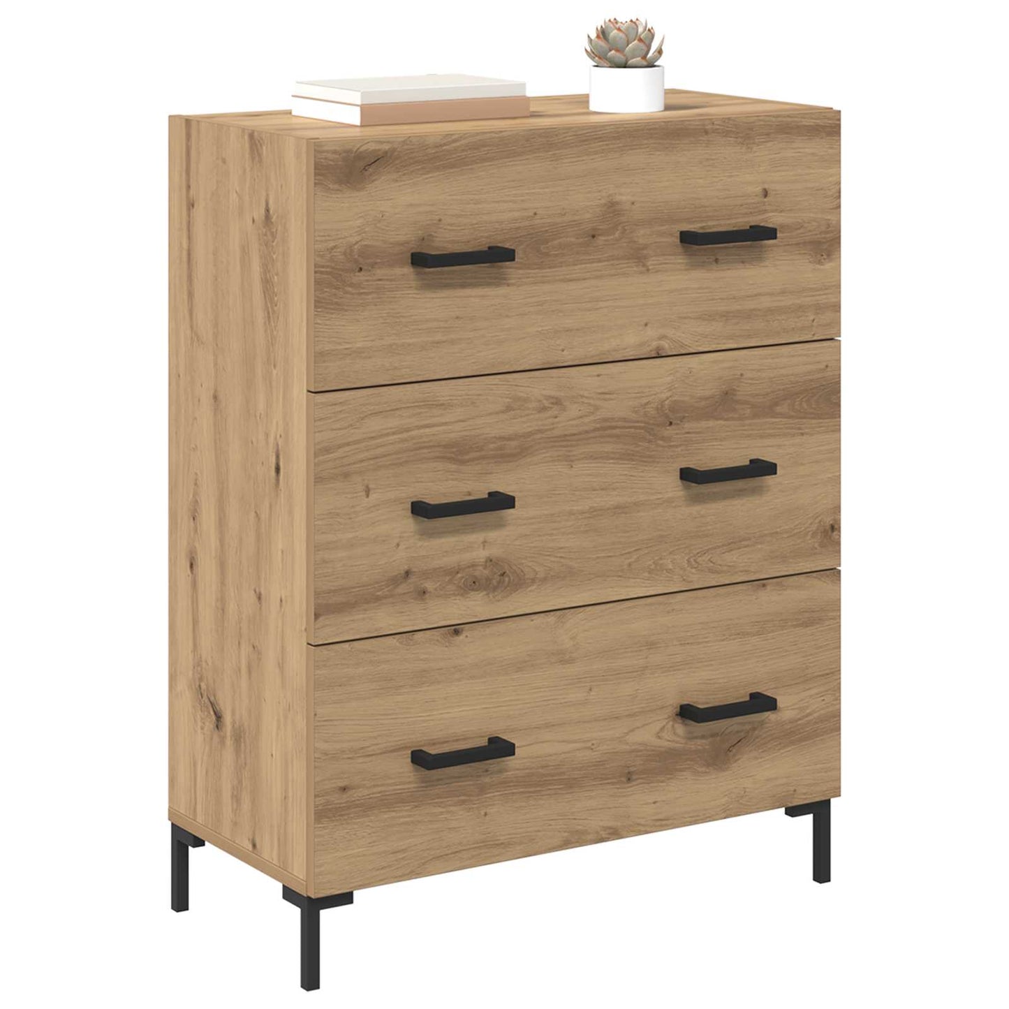 Serviesskap Artisan Eik 69,5 x 34 x 90 cm Ingeniørtre og jern
