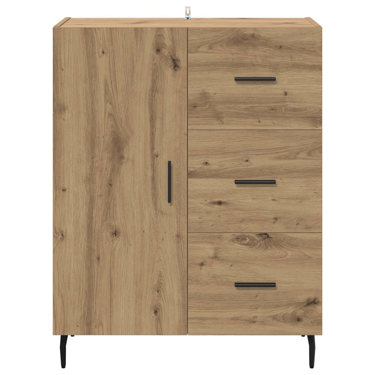Serviesskap Artisan Eik 69,5 x 34 x 90 cm Ingeniørtre og jern