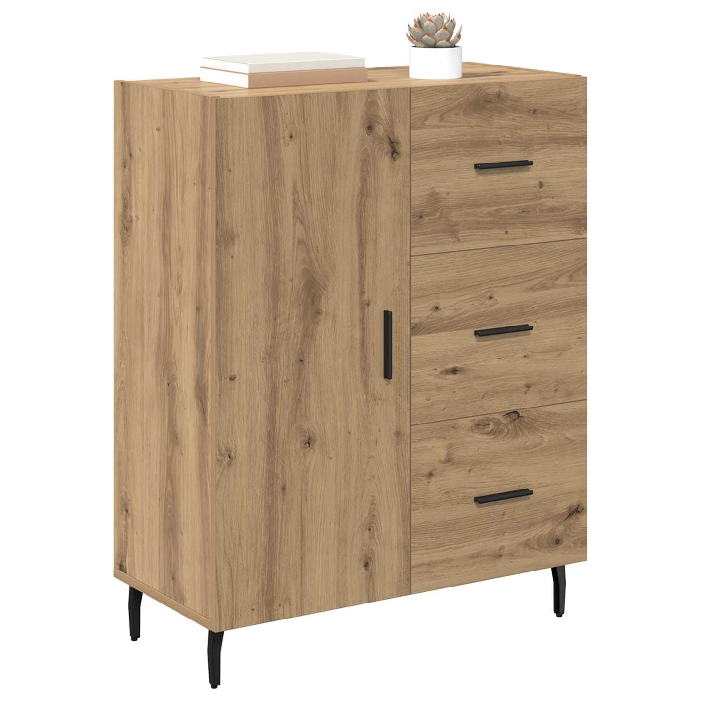 Serviesskap Artisan Eik 69,5 x 34 x 90 cm Ingeniørtre og jern