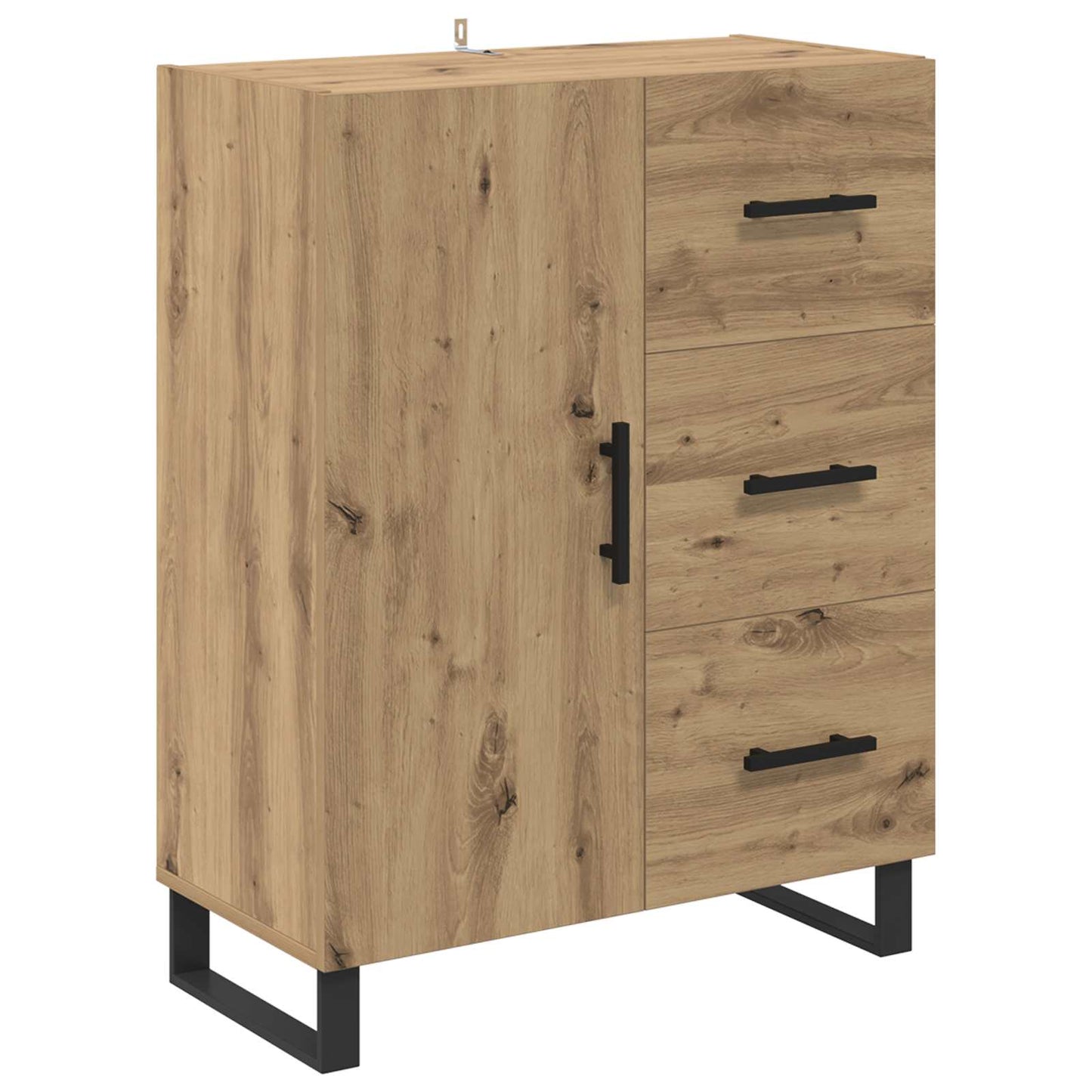 Serviesskap Artisan Eik 69,5 x 34 x 90 cm Ingeniørtre og jern