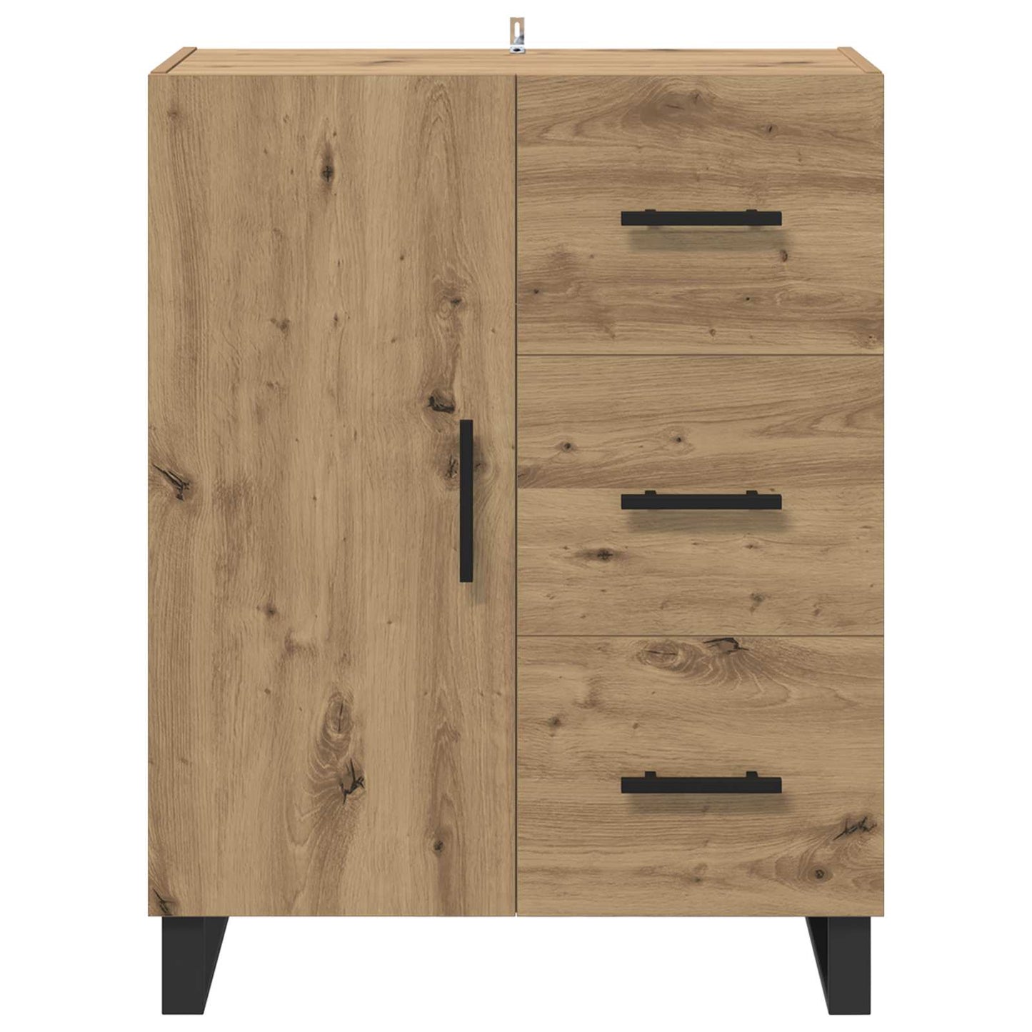 Serviesskap Artisan Eik 69,5 x 34 x 90 cm Ingeniørtre og jern