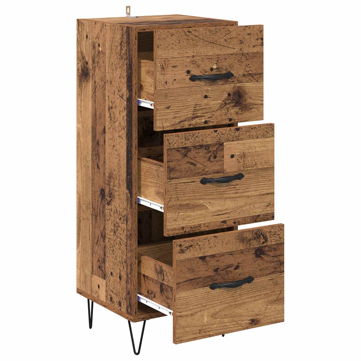 Serviesskap Gammelt tre 34 x 34.5 x 90 cm Konstruert tre