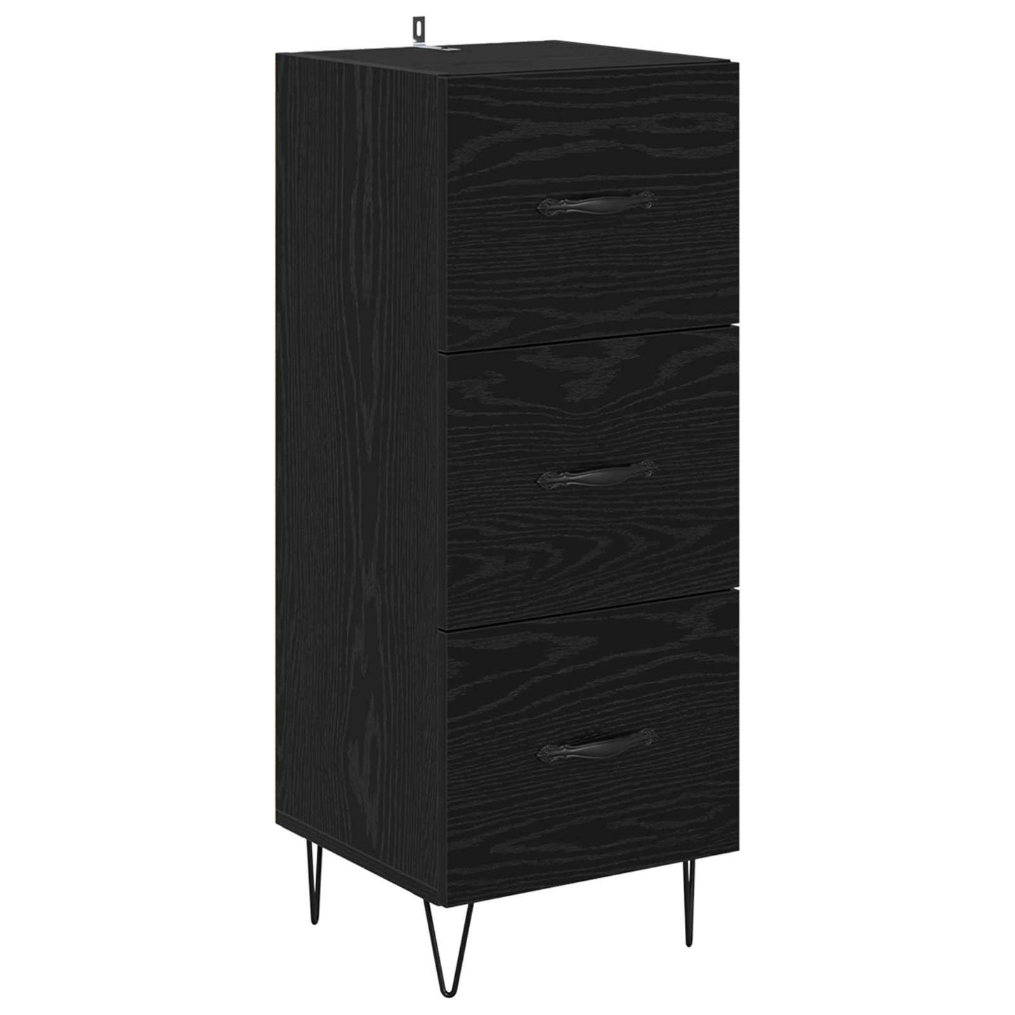 Serviesskap Svart eik 34 x 34.5 x 90 cm Konstruert tre