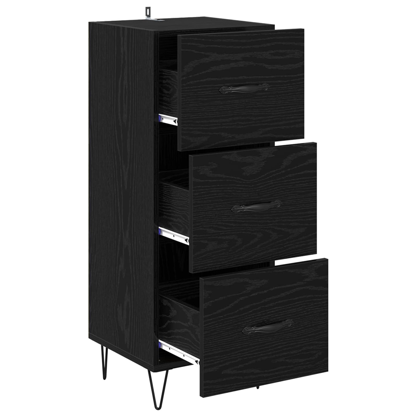 Serviesskap Svart eik 34 x 34.5 x 90 cm Konstruert tre