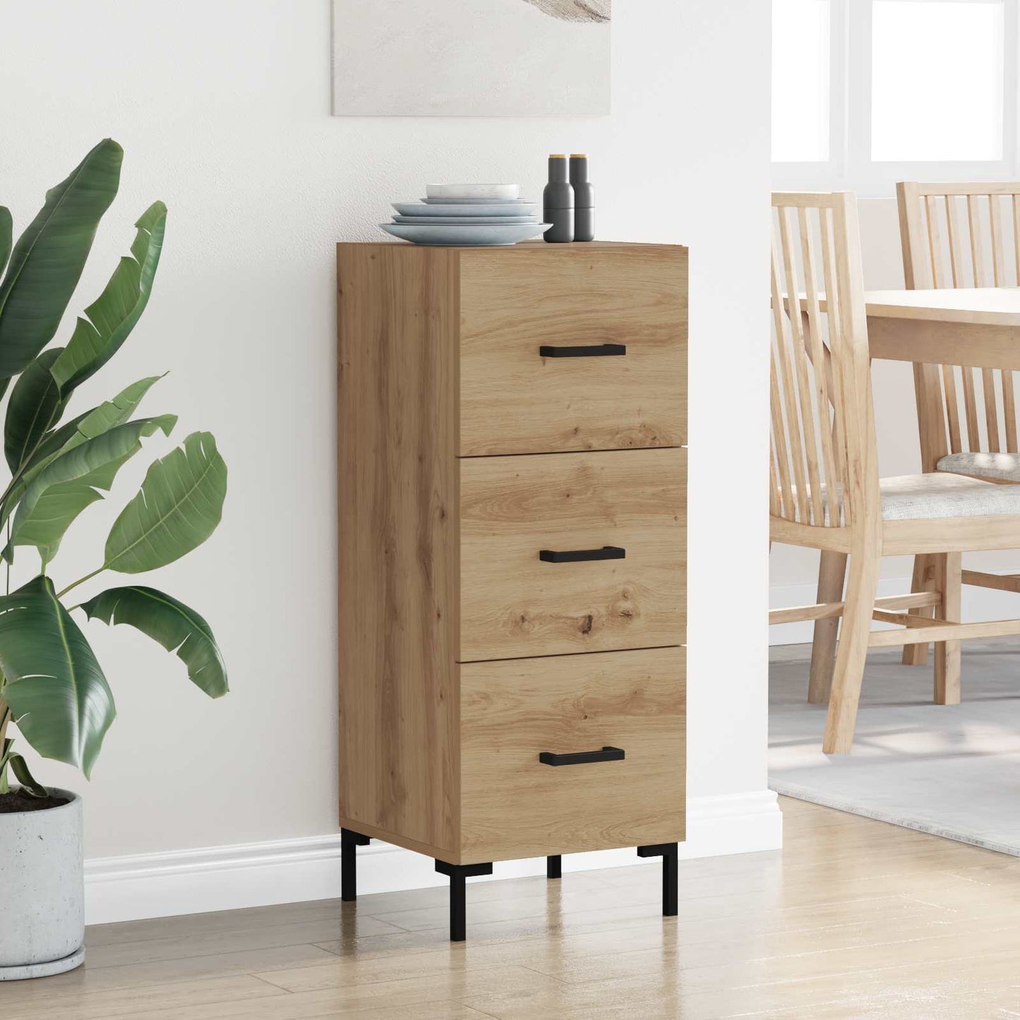 Serviesskap Artisan Eik 34,5 x 34 x 90 cm Konstruert tre