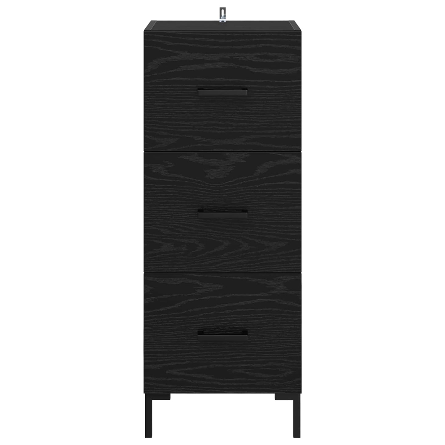 Serviesskap Svart Eik 34,5 x 34 x 90 cm Konstruert tre