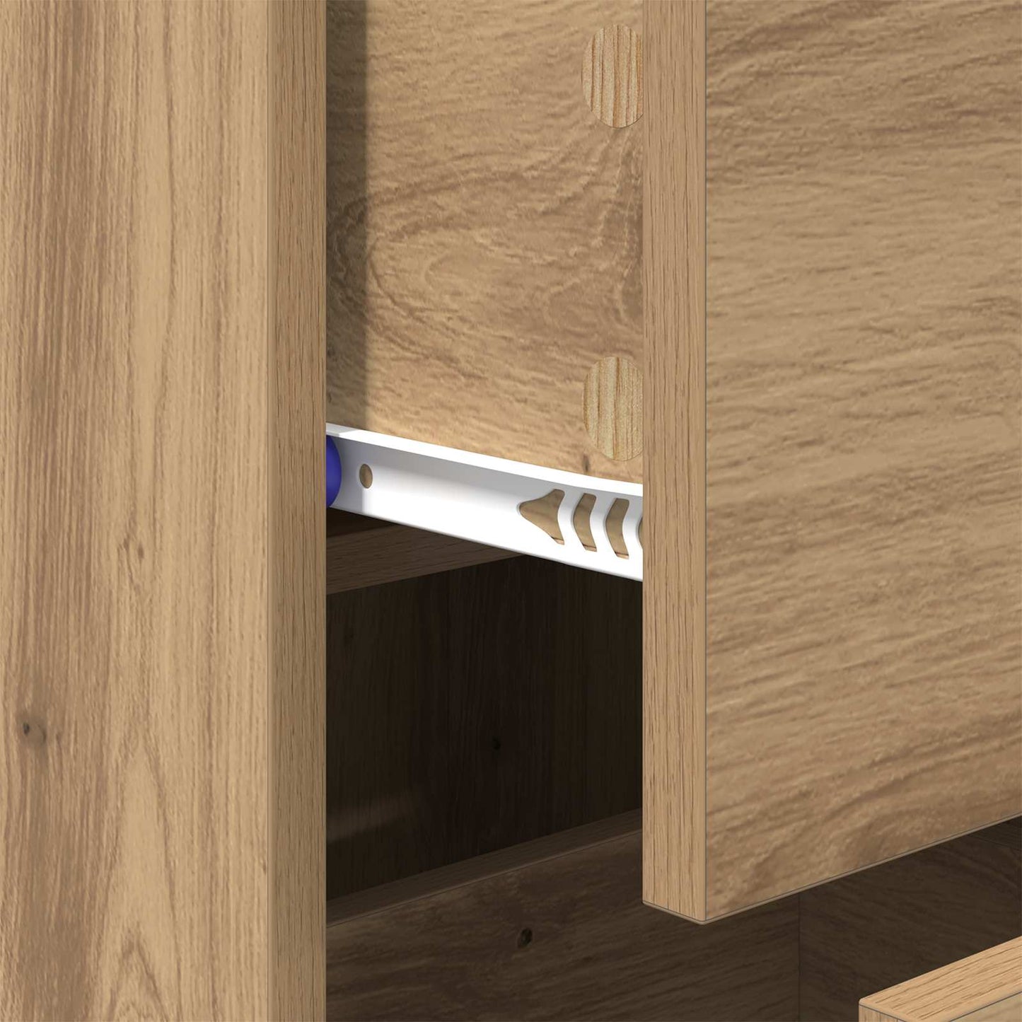 Serviesskap artisan eik 34 x 34,5 x 90 cm Konstruert tre