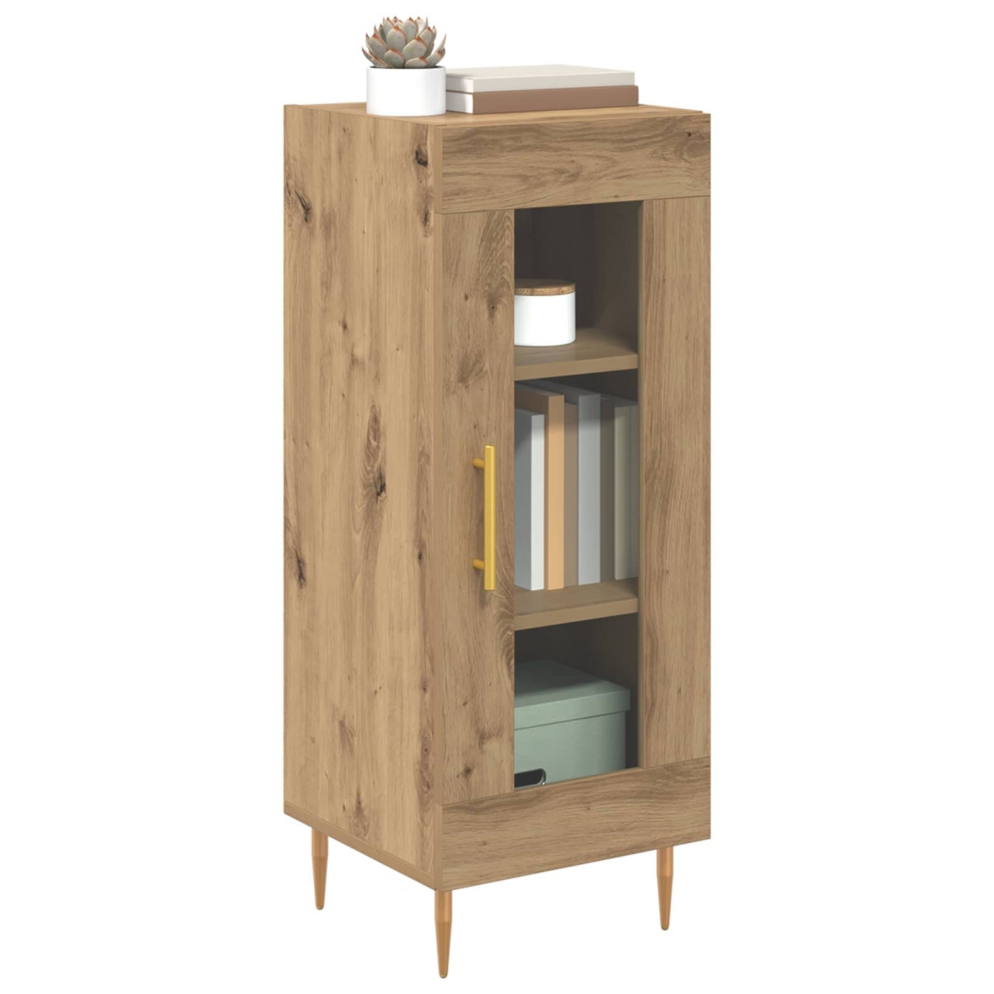 Serviesskap artisan eik 34 x 34,5 x 90 cm Konstruert tre