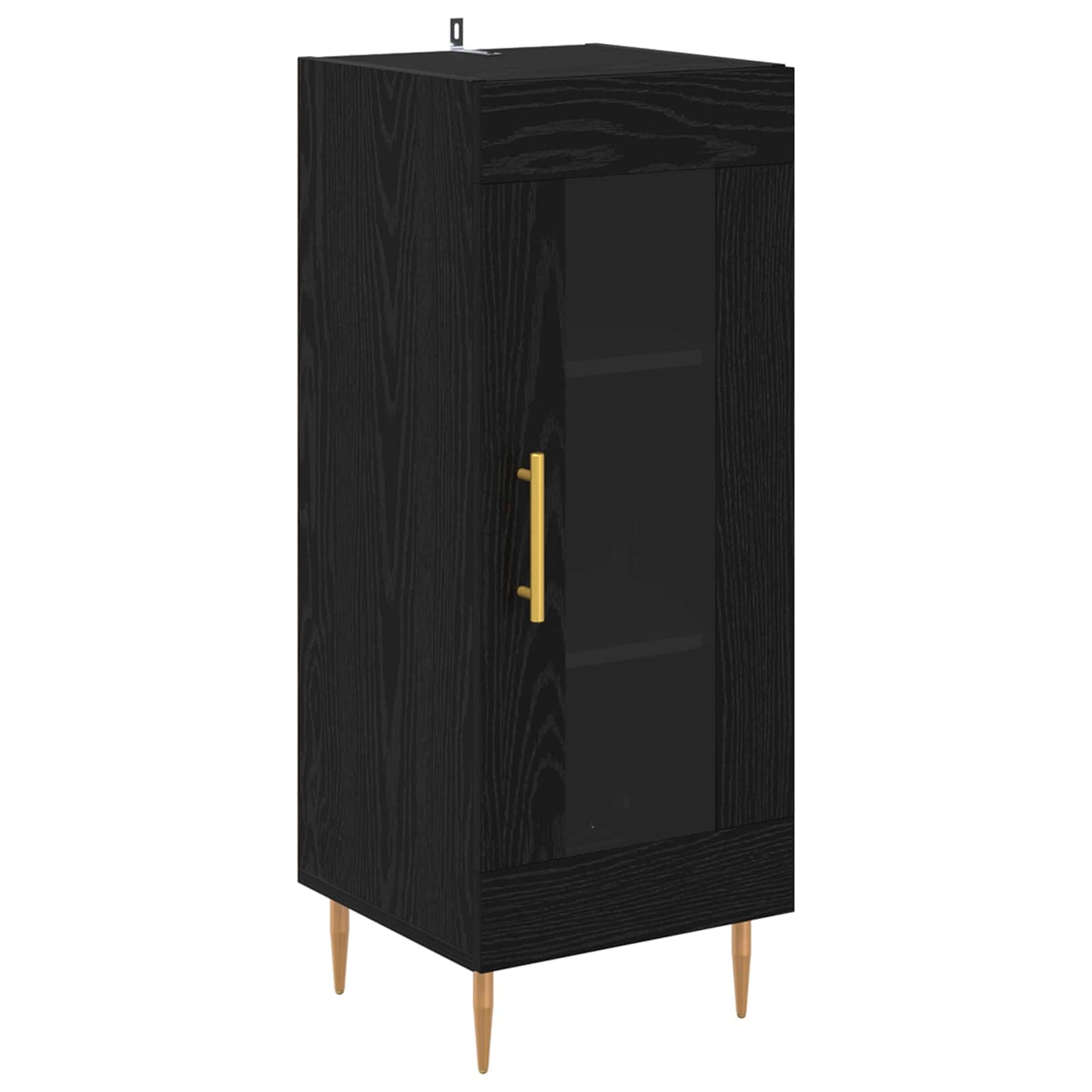 Serviesskap Svart eik 34 x 34,5 x 90 cm Konstruert tre