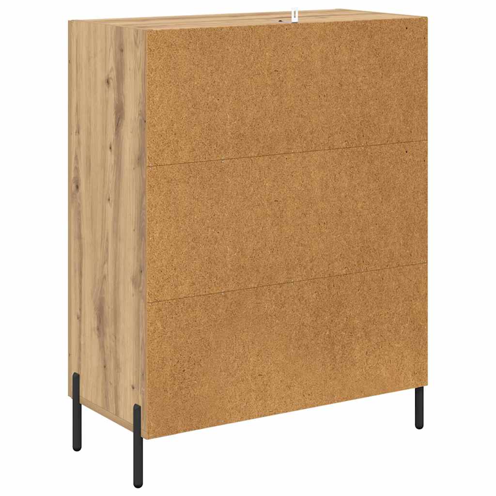 Serviesskap Artisan Eik 69,5 x 34 x 90 cm Ingeniørtre og jern
