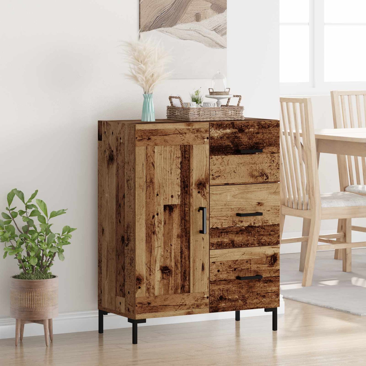 Serviesskap Gammelt tre 69.5 x 34 x 90 cm Konstruert tre