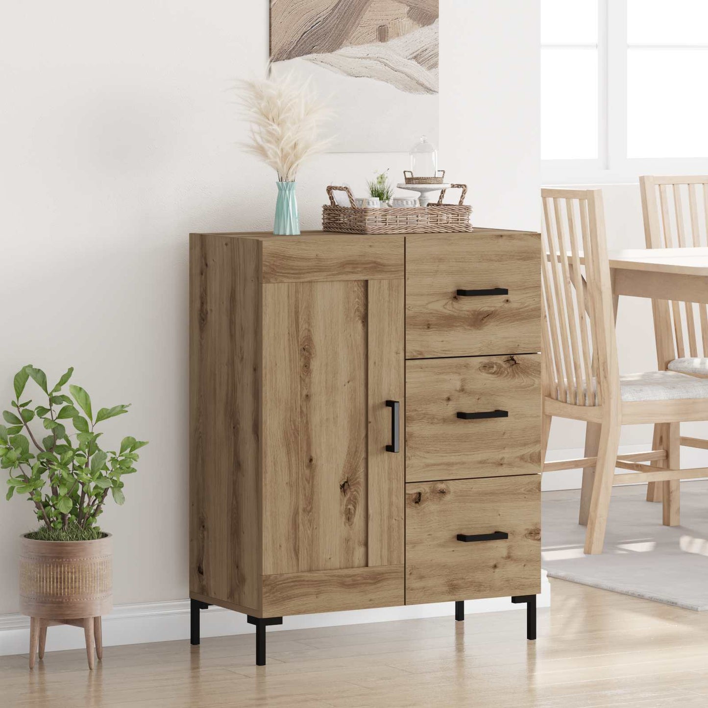 Serviesskap artisan eik 69.5 x 34 x 90 cm Konstruert tre