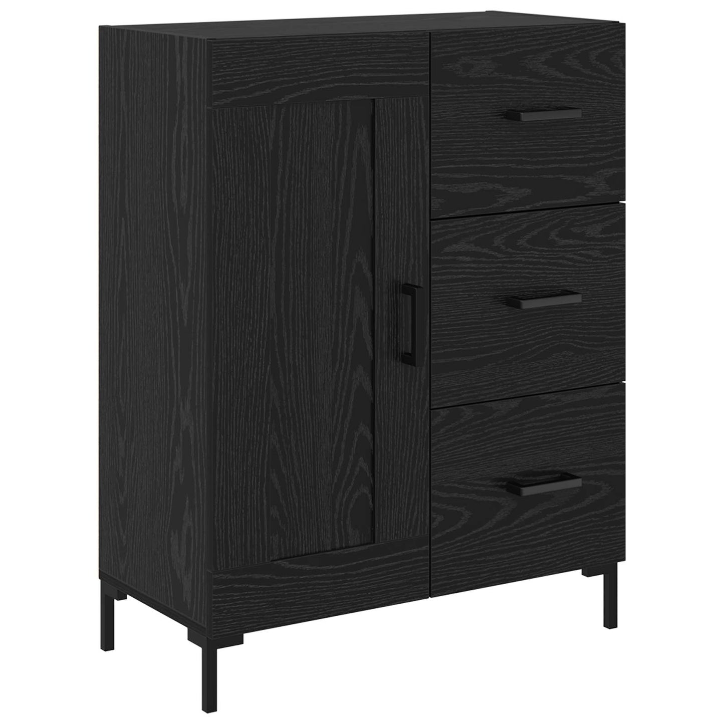 Serviesskap Svart eik 69.5 x 34 x 90 cm Konstruert tre
