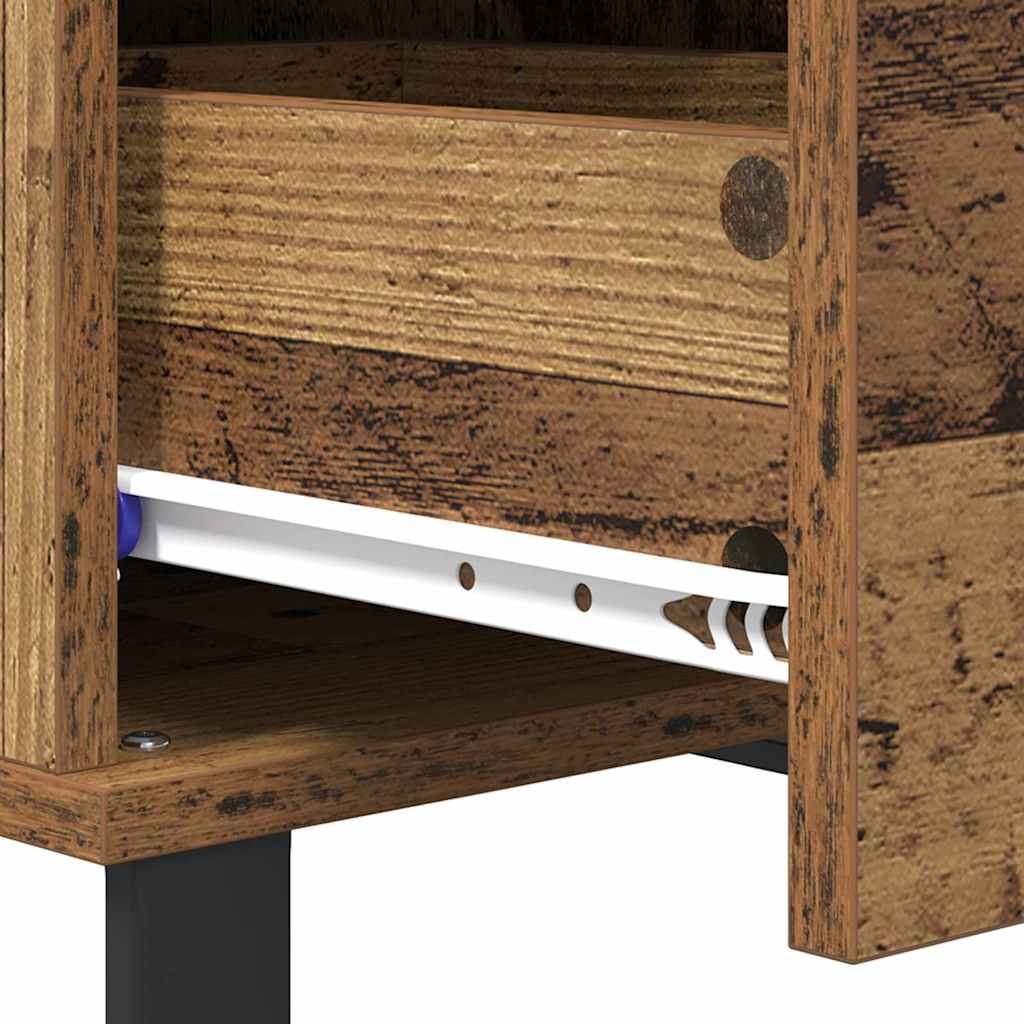Kaffebord med skuff Gamle tre 55 x 55 x 36,5 cm Konstruert tre