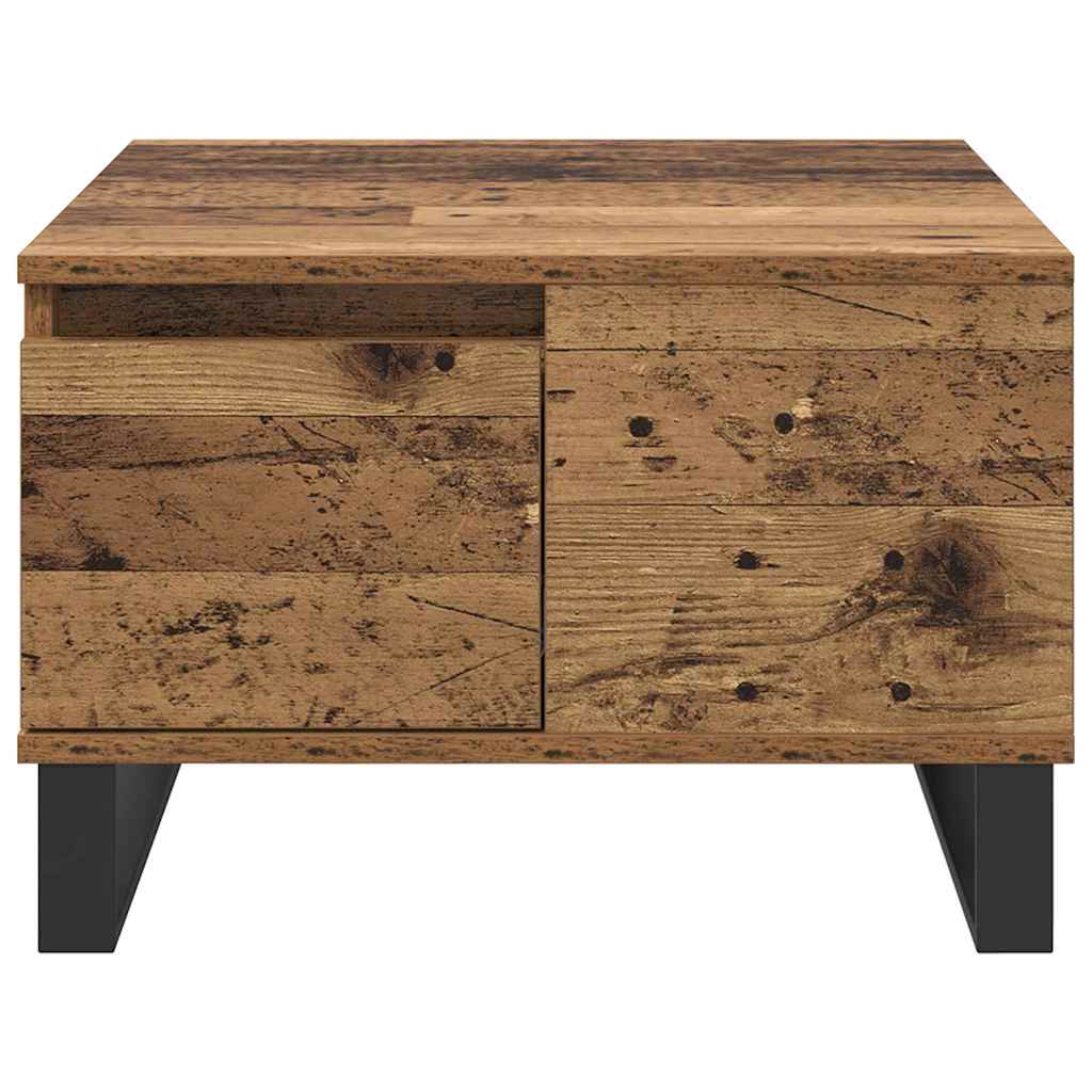 Kaffebord med skuff Gamle tre 55 x 55 x 36,5 cm Konstruert tre