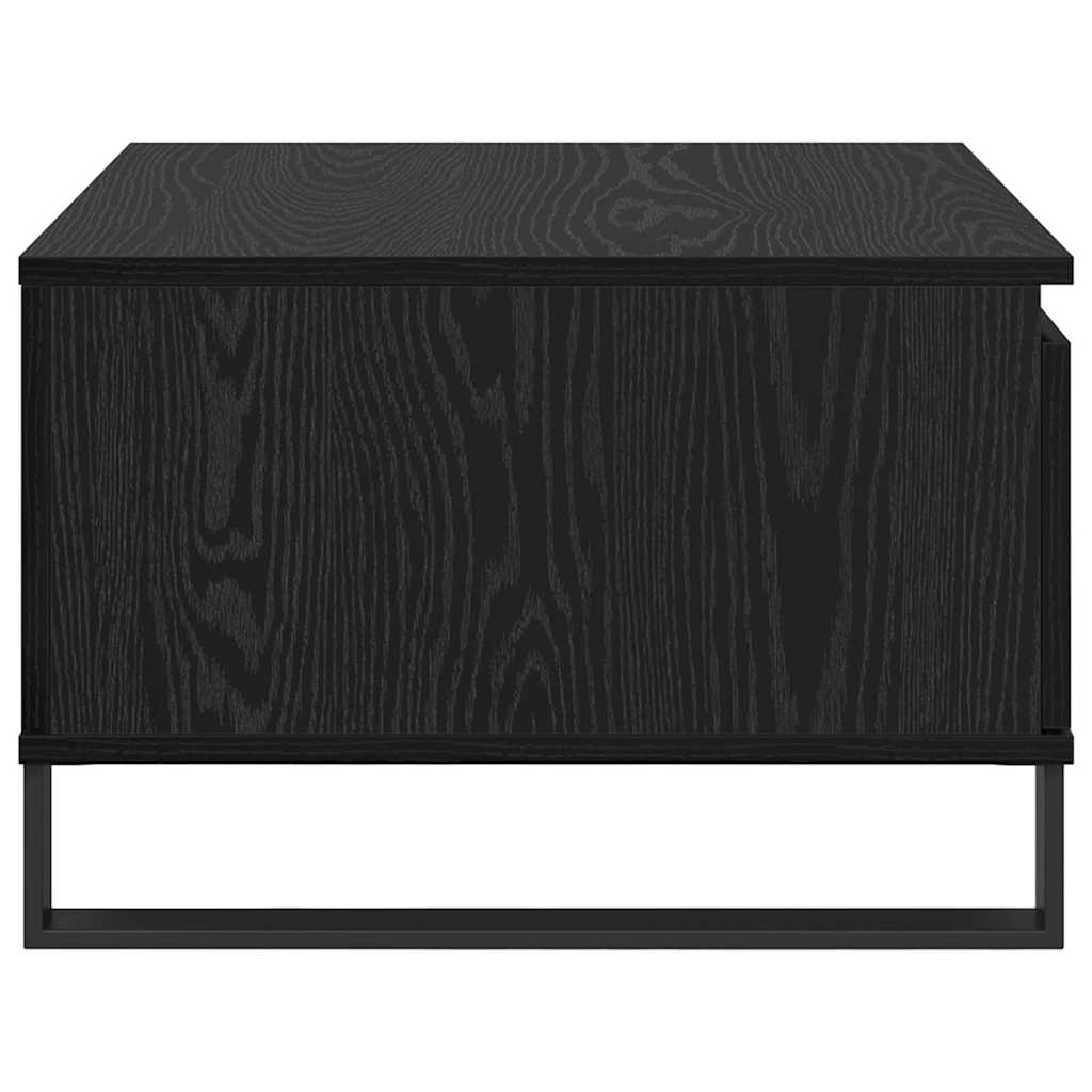 Kaffebord med skuff Svart Eik 55 x 55 x 36,5 cm Konstruert tre