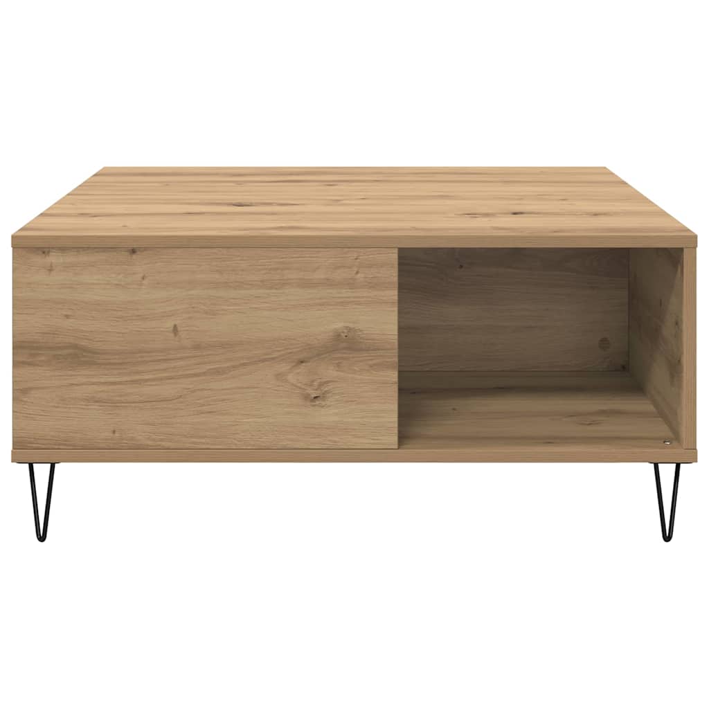 Kaffebord Artisan Eik 80 x 80 x 36,5 cm Konstruert tre