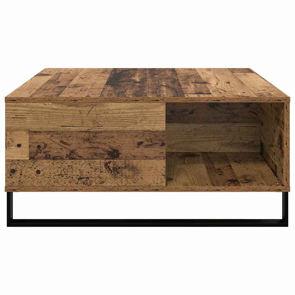 Kaffebord Gamle tre 80 x 80 x 36,5 cm Konstruert tre vidaXL