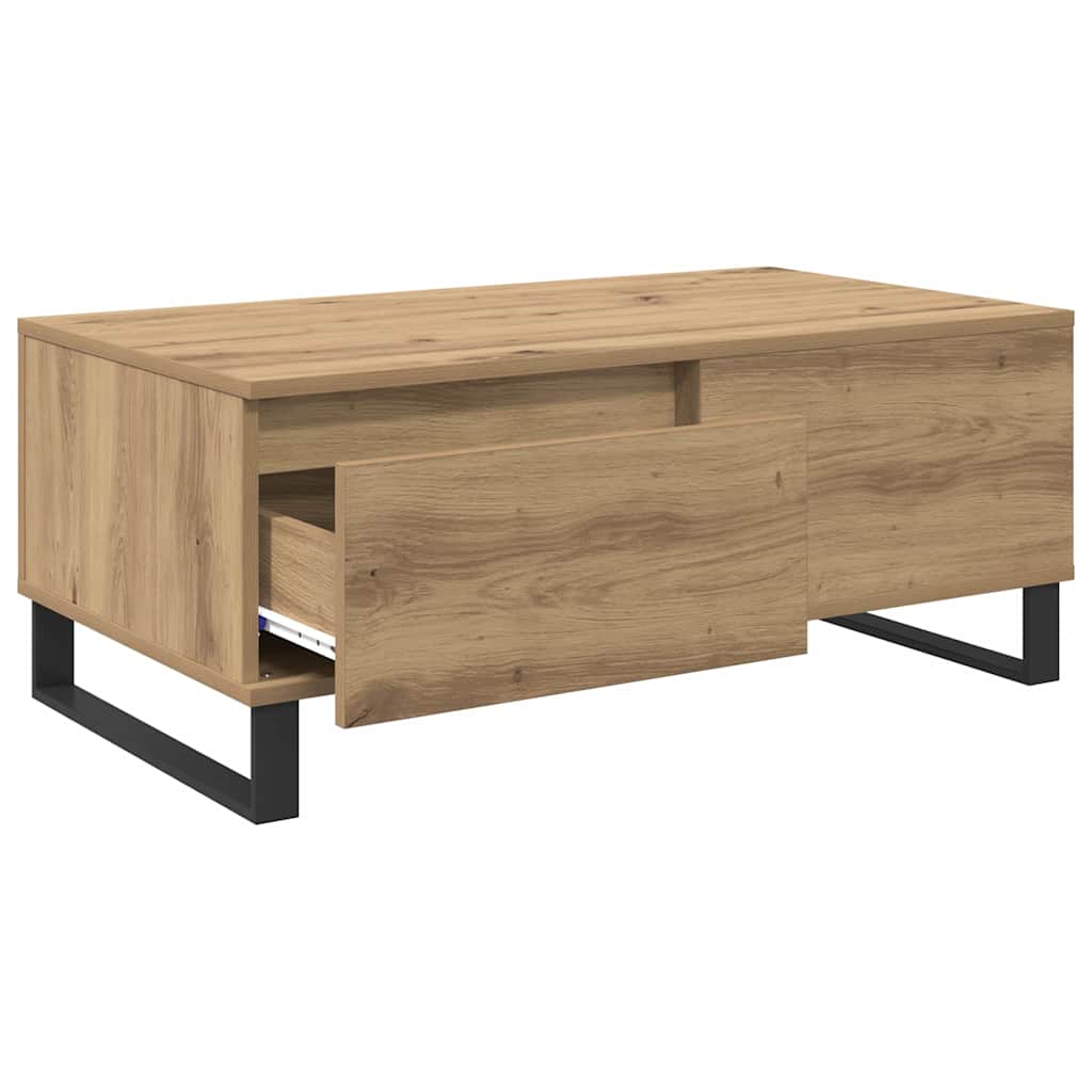 Kaffebord Artisan Eik 90 x 50 x 36,5 cm Konstruert tre
