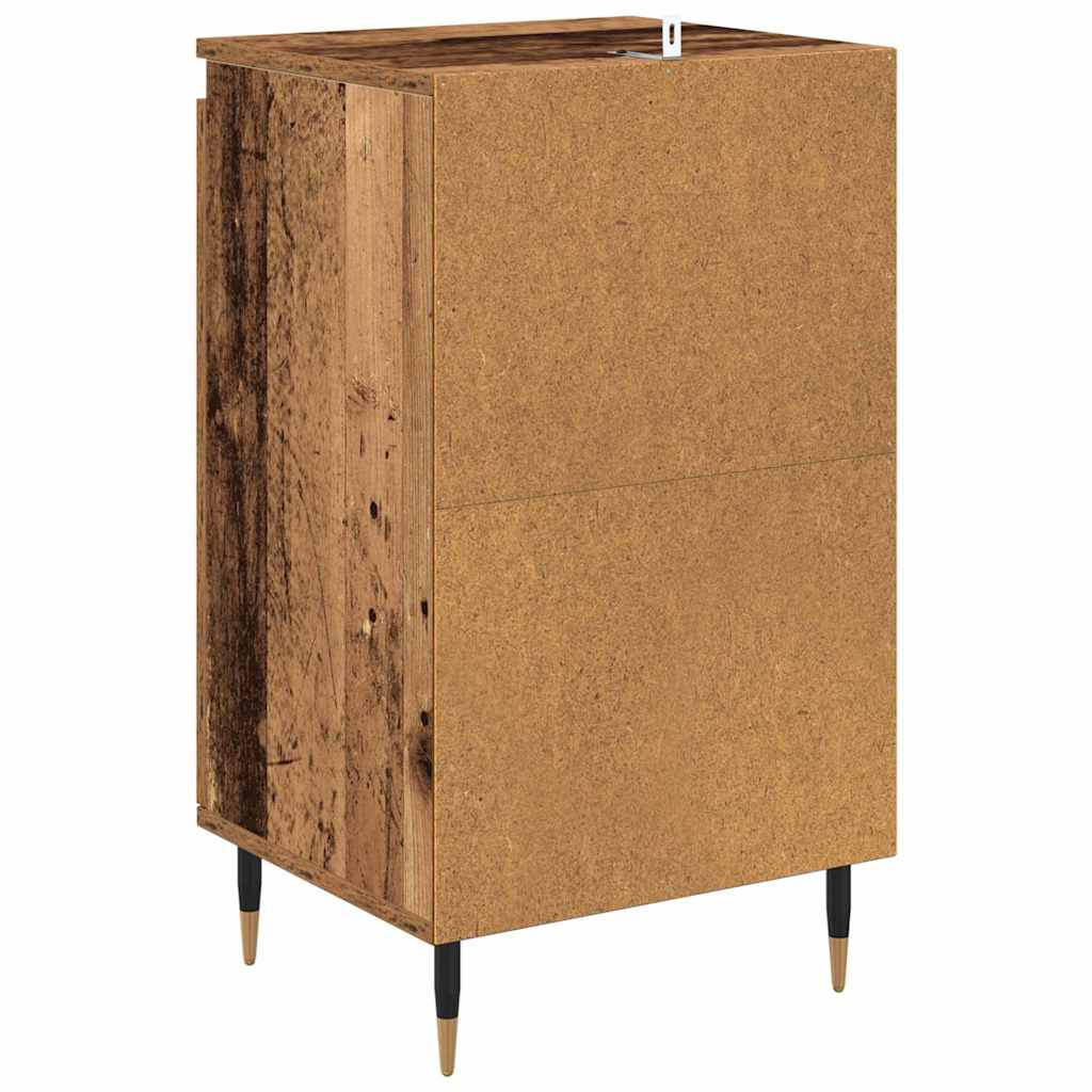 Serviesskap 2 pcs Gamle tre 40 x 35 x 70 cm Ingeniørtre og jern