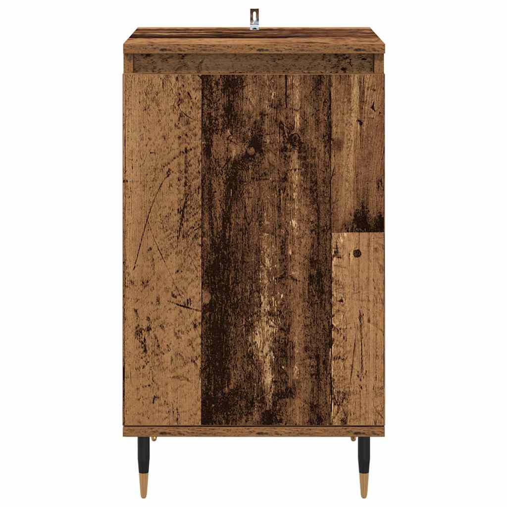 Serviesskap 2 pcs Gamle tre 40 x 35 x 70 cm Ingeniørtre og jern