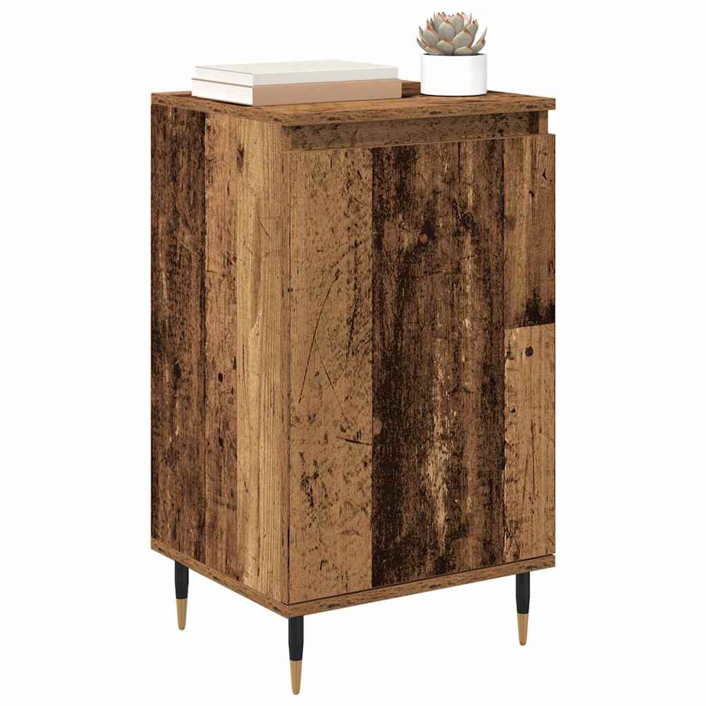 Serviesskap 2 pcs Gamle tre 40 x 35 x 70 cm Ingeniørtre og jern