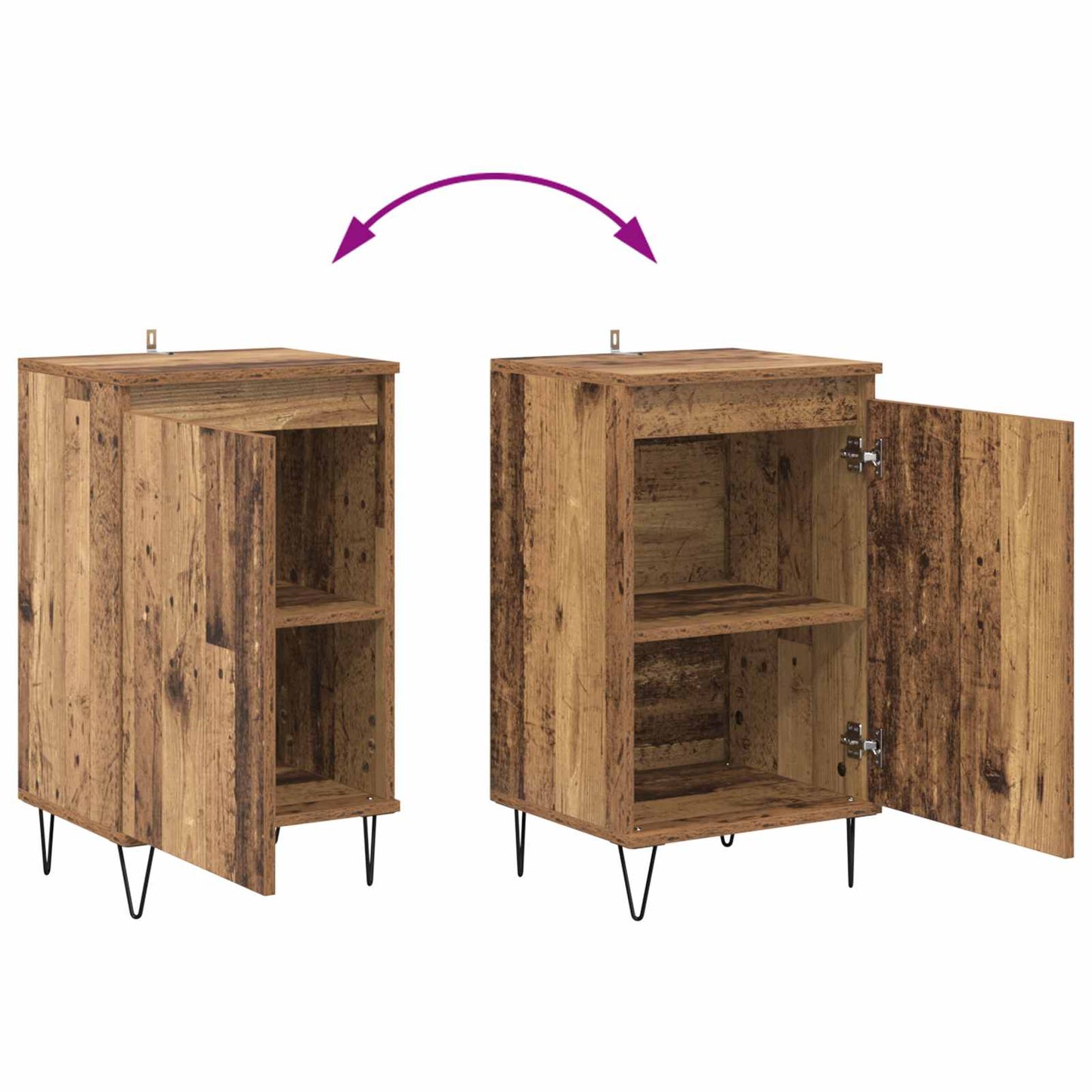 Serviesskap Gammelt tre 40 x 35 x 70 cm Konstruert tre