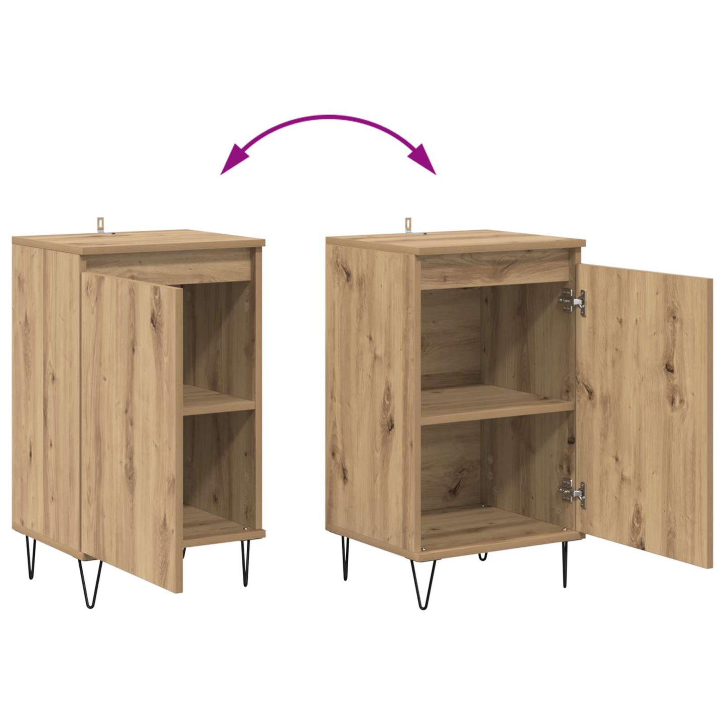 Serviesskap Artisan Eik 40 x 35 x 70 cm Konstruert tre