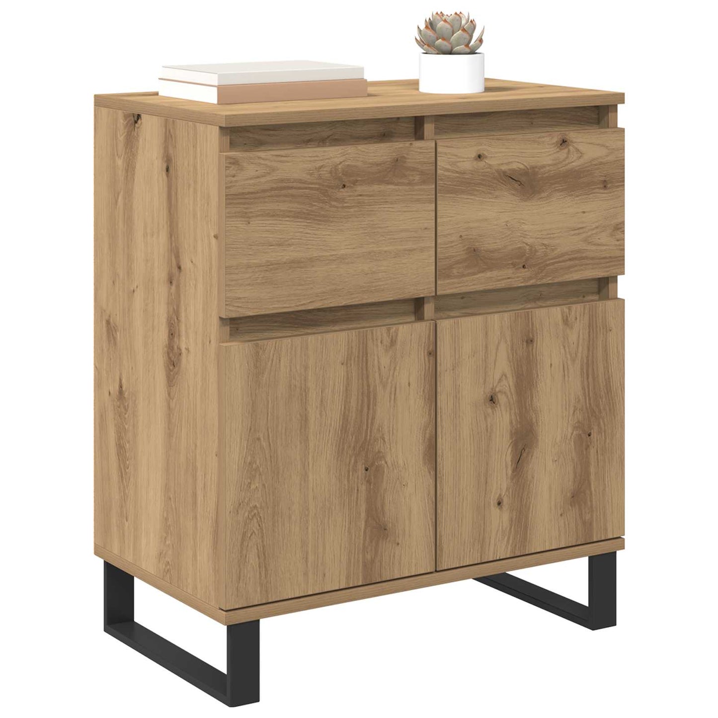 Serviesskap Artisan Eik 60 x 35 x 70 cm Ingeniørtre og jern