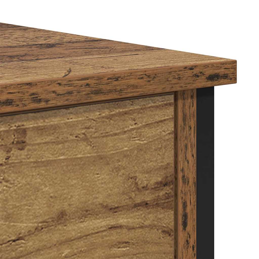 Nattbord med skuff Gammelt tre 34 x 35,5 x 45 cm Konstruert tre