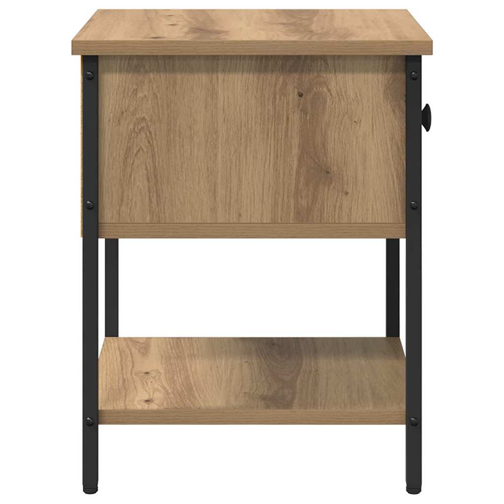 Nattbord med skuff Artisan Eik 34 x 35,5 x 45 cm Konstruert tre