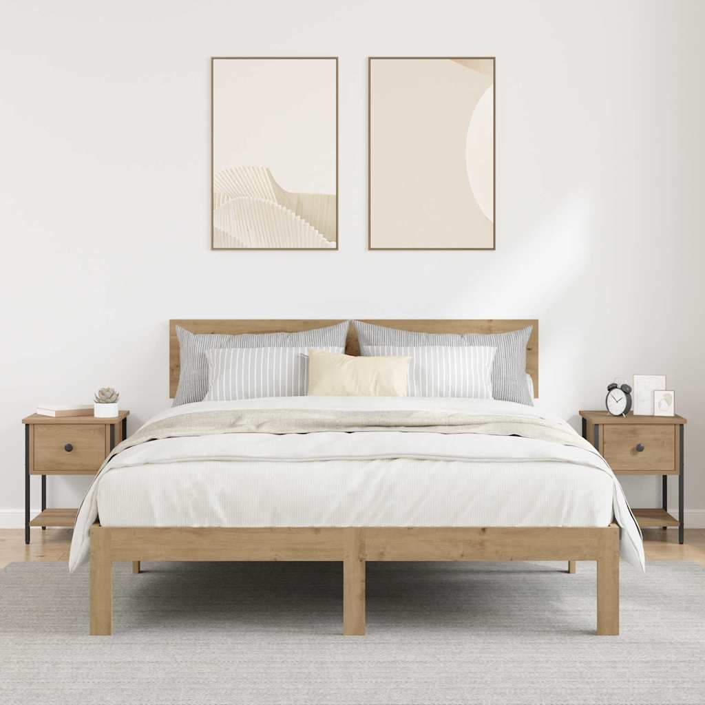 Nattbord 2 stk. Artisan Eik 34 x 35,5 x 45 cm Konstruert tre