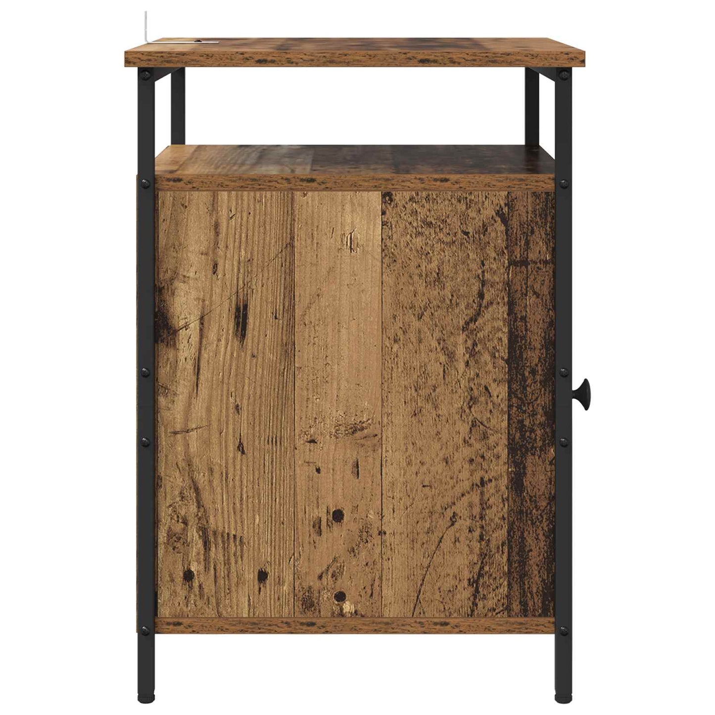 Nattbordskap 2 pcs Gammelt tre 40 x 42 x 60cm Konstruert tre