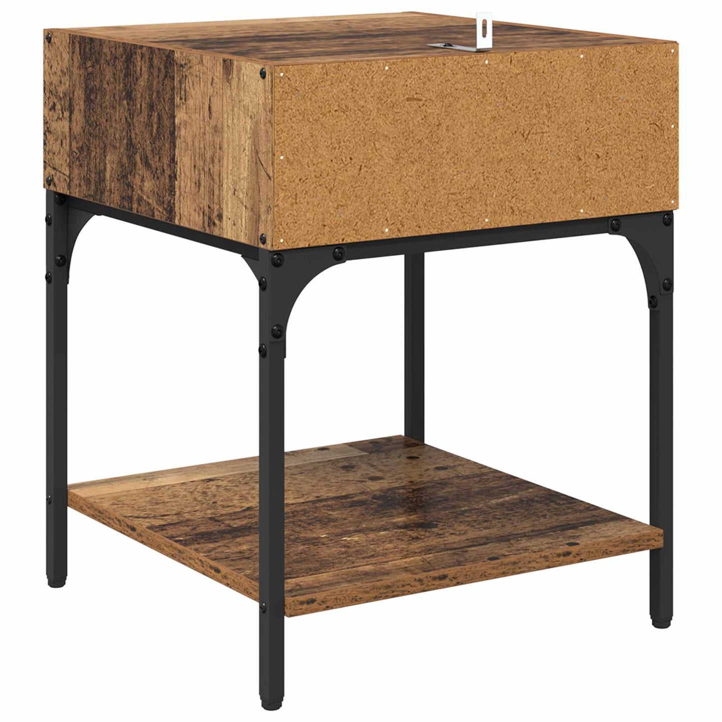 Nattbord 2 pcs Gammelt tre 40 x 40 x 50 cm Konstruert tre