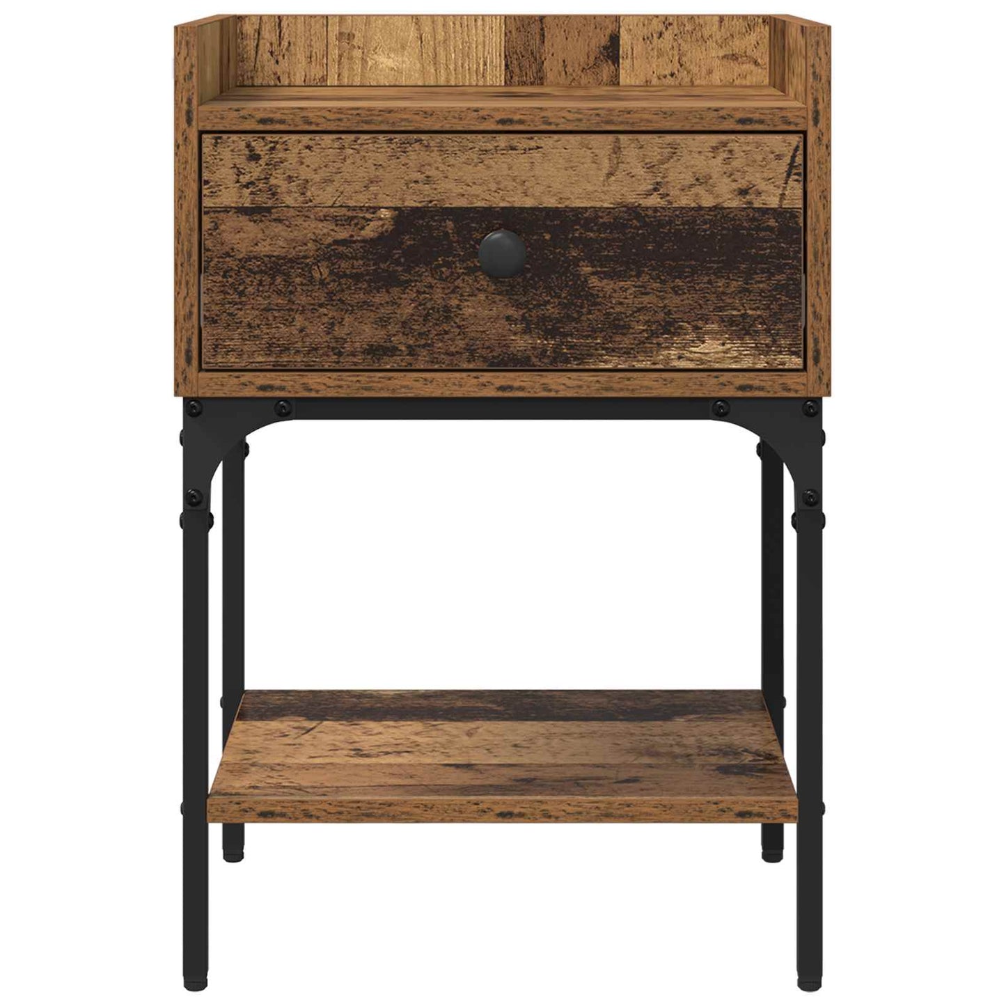 Nattbord med skuff Gammelt tre 40 x 29 x 60 cm Konstruert tre