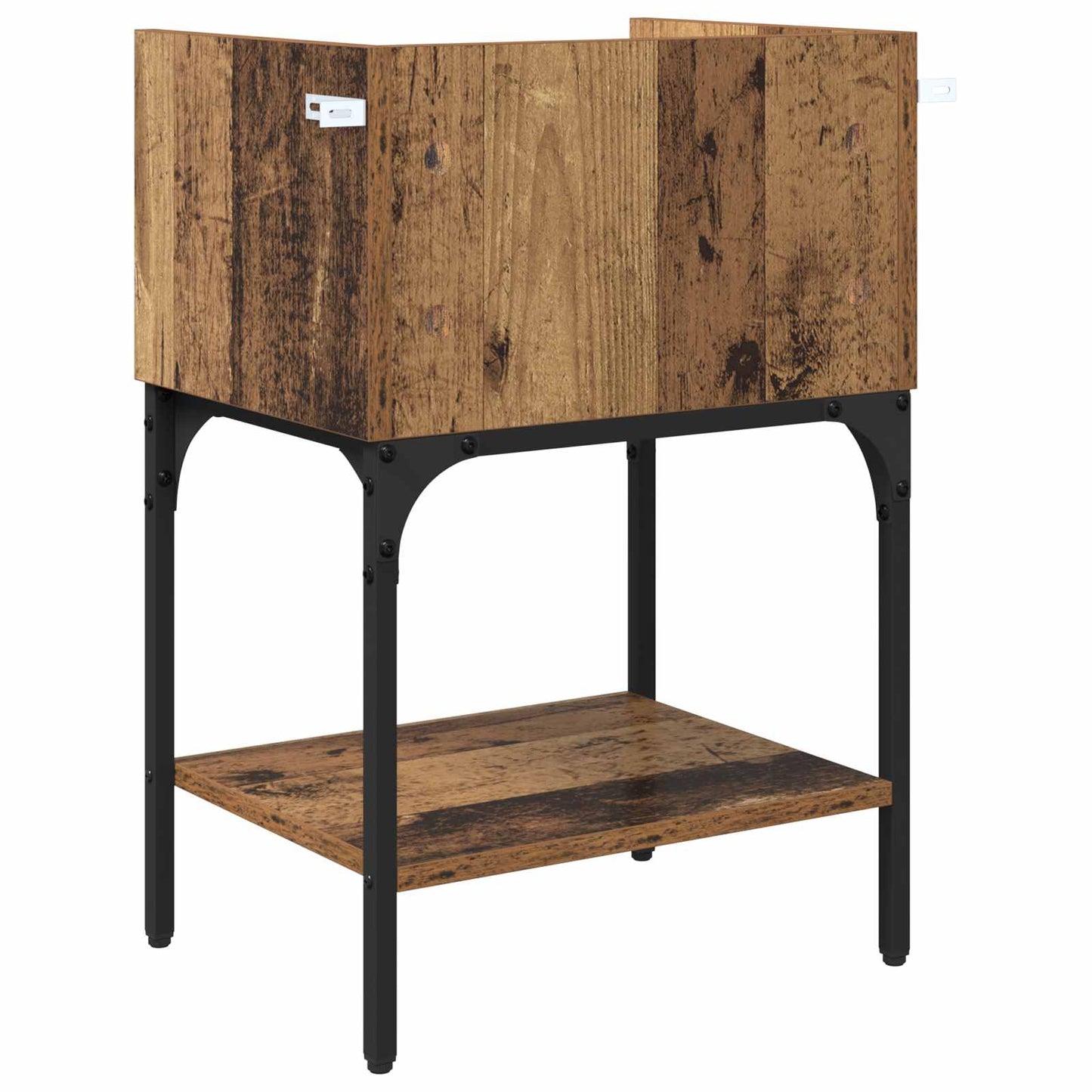 Nattbord 2 pcs Gammelt tre 40 x 29 x 60 cm Konstruert tre
